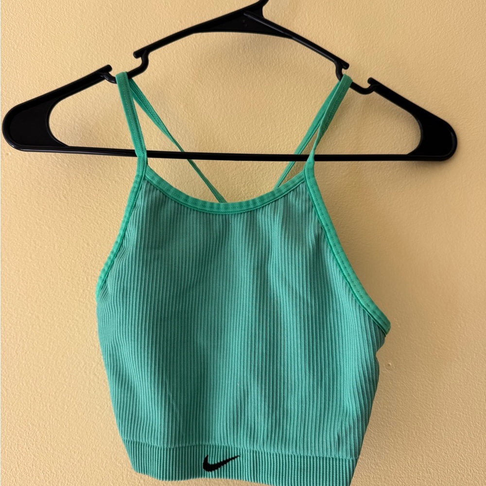 Nike Green Dri-FIT Crop Tank